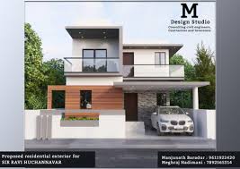 More images for home design with car parking » Front Elevation Design With Car Parking Best Exterior Design Architectural Plan Hire A Make My House Expert