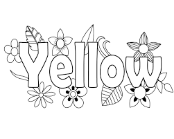 Yellow Coloring Pages Coloring Pages Coloring Pages For Toddlers Printables Alphabet Coloring Pages