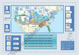Learn how to read climate maps and why they're useful in this worksheet that shows the climate of africa. Weather Forecast Esl Worksheet By Maguyre