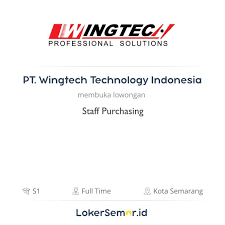Dalam rangka pemenuhan kebutuhan sdm, alfamart branch rembang kembali mengadakan rekrutmen karyawan untuk mencari kandidat terbaik sesuai kualifikasi yang nantinya akan ditempatkan kerja diposisi berikut ini. Lowongan Kerja Staff Purchasing Di Pt Wingtech Technology Indonesia Lokersemar Id
