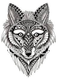 Foxy Wolf Group Jpg 481 664 Zentangle Art Zentangle Animals Art
