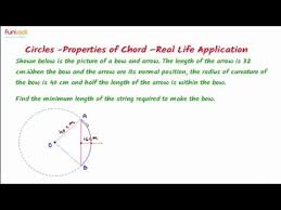Properties Of Chords Real Life Applications On Chords Application Question 3 Youtube In 2020 Life Application Real Life This Or That Questions