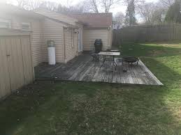 Below you'll find tips and ideas for using different types of stone materials to create a gorgeous looking patio design you and the whole. Looking For Advice On Building A Ground Level Deck Or Stone Paver Patio Doityourself Com Community Forums