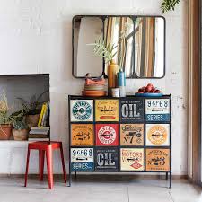 Mobiletto Multicolore Stile Industriale In Metallo L 107 Cm Maisons Du Monde Interni Stile Industriale Stile Industriale Case Di Design Industriale