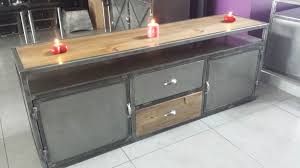 Meuble Tv Industriel Structure Acier 2