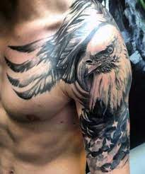 Unique Tattoo Trends Gorgeous Dark Bald Eagle Tattoo Male Shoulders Check More At Http Tattooviral Com Eagle Tattoo Eagle Shoulder Tattoo Eagle Tattoos