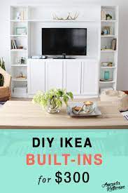 They will be reinstalled around the cabinets when the project is complete. Ikea Billy Bookcase Built In Hack Amanda Katherine