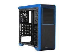 I think the opening shot really makes the point very well. Rosewill Blackhawk Gaming Atx Mid Tower Computer Case Blue Edition Five Fans Included Side Window Panel Top Hdd Dock Newegg Com