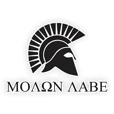 3 8 Inch Molon Labe Decal Sticker Walmart Com Walmart Com