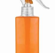 5 oz. Orange PET 24-410 Oblong Opaque Gloss Finish Plastic Bottle-Mini  Trigger Sprayer