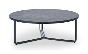 Round coffee tables are classic in any home making it look great. Finn Large Circular Coffee Table Dark Oak Top Black Frame