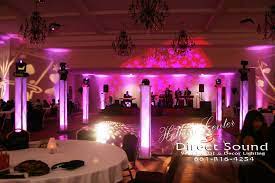 Decor Lighting With Vertical Trussing Room Uplighting Dance Floor Wash Stage Spotlighting And Gobo Projectio Event Lighting Disco Decorations Wedding Rentals