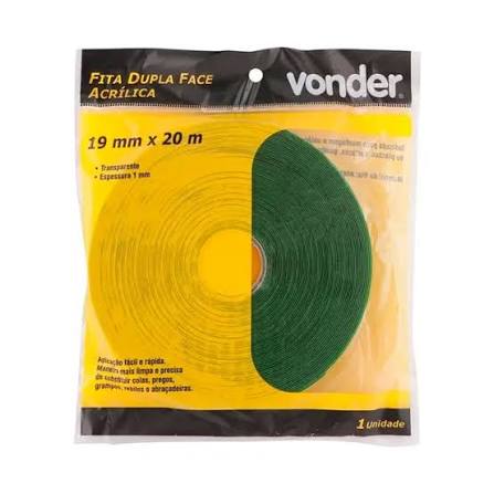 Fita Dupla Face Acrílica 19MMX20M Vonder