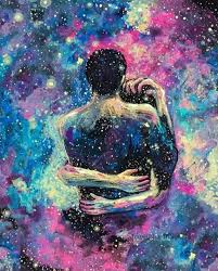 Paint By Number Kit Cosmic Hug Diy Fast Shipping Paintbynumbers By Ourpaintaddictions Art Painting Spiritual Art