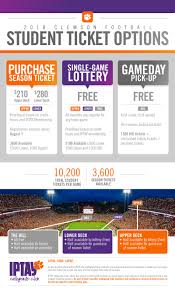 2018 football student tickets clemson tigers official