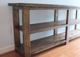 Our Weekend Diy Rustic Console Table Anawhite In 2020 Rustic Console Tables Rustic Console Table Decor