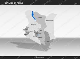 Under the new constitution, kenya is now divided into 47 counties for administrative purposes. Kenya Map Editable Map Of Kenya For Powerpoint Download Directly Premiumslides Com