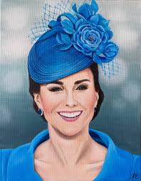 Acrylic painting of a football player