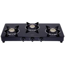 81 cm x 48.5 cm x 15.5 cm; Buy Elica 3 Burner Toughened Glass Gas Stove Euro Coated Grid 703 Ct Vetro Blk Black Online Croma