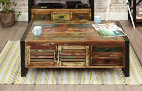 Coffee table features choose a coffee table that fits your style and your needs. Baumhaus Urban Chic 4 Door 4 Drawers Large Coffee Table Bargain Oak