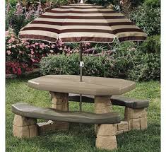 Step2 Naturally Playful Picnic Table Replacement Umbrella Step By Step Plans Modern Carpentry Picnic Table Build A Picnic Table Table