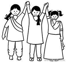 Image Result For Unity In Diversity Drawings India Free Art Free Clip Art Childrens Art