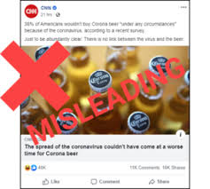 We did not find results for: Virus Not Causing Beer Drinkers To Avoid Corona Brand News Literacy Project