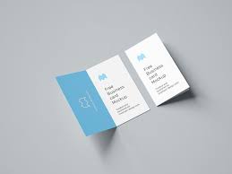 A high quality free front/ back business card mockups of all types. Free Folded Business Card Mockups Mockuptree