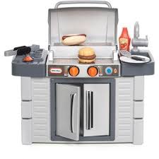 Kids Bbq Grill Playset Toy Toddler Set Cook Boys Girls Pretend Play Compact Fun Grilling Bbq Grill Kitchen Grill