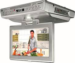 This may not be an issue in a quiet kitchen. Sylvania 10 Under Cabinet Counter Kitchen Tv With Built In Cd Dvd Player Hdmi Bluetooth Usb And Fm Radio Pricepulse