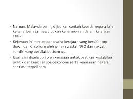 Ngo peranan dalam memupuk perpaduan elemen kesepaduan dalam program ngo (wooley, 1998) 1. Hubungan Etnik Bab 7 Dari Segregasi Ke Integrasi
