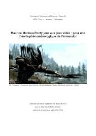 Calendrier des salons du jeux vidéo dans les principales villes de france. Pdf Memoire De M1 Maurice Merleau Ponty Joue Aux Jeux Video Pour Une Theorie Phenomenologique De L Immersion