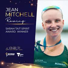 Fittingly, the Sarah Tait Spirit Award has been taken out by Olympic rower  @jeanniemitchell who made her debut in Paris with the Women's Four, after a  courageous battle with brain cancer. Congratulations