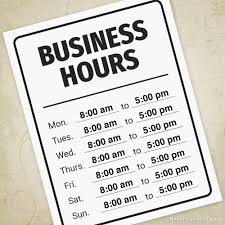 Business Hours Printable Sign Operation Professional Open And Close Time Poster Editable Templa In 2020 Business Hours Sign Printable Signs Templates Printable Free