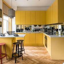 Light green and white kitchen cabinets: 30 Beautiful Yellow Kitchen Ideas
