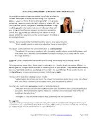 Supplies the previously used car sales department with saleable previously used cars. Develop Accomplishment Statements That Show Results Pages 1 14 Flip Pdf Download Fliphtml5