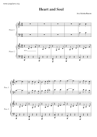 Piano four hands is the same as piano duet 2 players at. Hoagy Carmichael Heart And Soul Duet Pdf Free Score Download