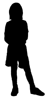 Beautiful Silhouettes Of Children Kids Silhouette Silhouette Kids Poster