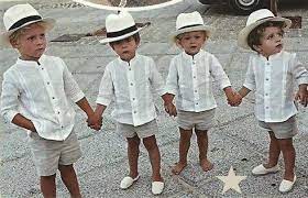 Vai Estar Muito Sol E Melhor Irem Preparados Beach Wedding Attire Beach Wedding Outfit Wedding Kids Outfit