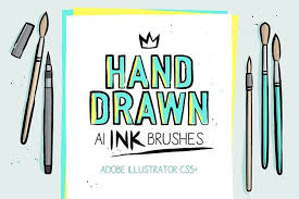 25 Adobe Illustrator Brush Sets You Can Download For Free Ink Brush How To Draw Hands Illustrator Brushes
