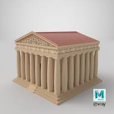 3d Parthenon Temple Parthenon Temple Low Poly 3d Models