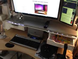 Also got the malm desk as a secondary workspace and 2 kallax 5 x5 shelf units for both storage and as a room divider. Add Custom Drawers To Your Ikea Jerker Desk With Ikea Alex Add On Unit Jerkersearcher Com