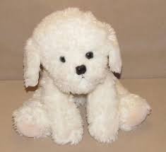 Russ White Cream Puppy Dog Muffin 12 Plush Stuffed Bichon Frise Fluff Toy 22160 Bichon Frise Dogs And Puppies Bichon