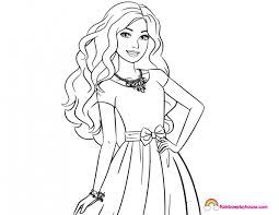 You just have to have colored pencils or markers and give life to your favorite doll! Barbie Coloring Pages Archives Rainbow Playhouse Coloring Pages For Kids Barbie Coloring Pages Barbie Coloring Disney Princess Coloring Pages