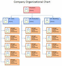 Corporate Organization Chart Template Templates Resume
