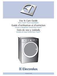 Washers have made laundry chores so simple, but as with any appliance, there are ways to use them correctly to get the best results. Electrolux Wave Touch 137356900 A Use And Care Manual Pdf Download Manualslib