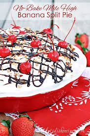Mason Jar Banana Pudding Recipe Banana Split Pie Banana Split Baked Dessert Recipes