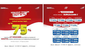 Check spelling or type a new query. Hut Ri Pt Kai Beri Promo Tiket Hingga 25 Persen Berikut Daftar Keretanya Halaman All Kompas Com