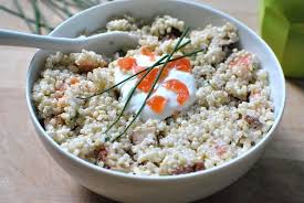 Salade De Quinoa Au Saumon Et Tofu Salade De Quinoa Au Saumon Saumon Fume Fromage Blanc