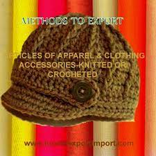 Indian Tariff Code Itc Number For Articles Of Apparel Clothing Accessories Not Knitted Or Crocheted